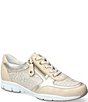 Mephisto Ylona Leather Side Zip Oxford Sneakers - Image 1