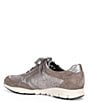 Color:Brown - Image 3 - Ylona Side Zip Oxford Sneakers