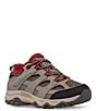 Color:Boulder/Red - Image 1 - Boys' Moab 3 Low Waterproof Sneakers (Youth)