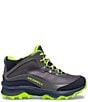 Color:Navy/Grey/Lime - Image 2 - Boys' Moab Speed Waterproof Boots (Toddler)