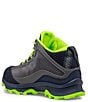 Color:Navy/Grey/Lime - Image 3 - Boys' Moab Speed Waterproof Boots (Youth)