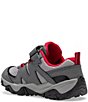 Color:Grey/Red/Black - Image 3 - Boys' Trail Quest Jr Mesh And Leather Sneakers (Infant)