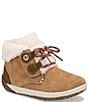 Color:Chestnut - Image 1 - Girls' Bare Steps Cocoa Jr. Leather Alternative Closure Boots (Toddler)