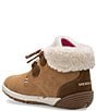 Color:Chestnut - Image 3 - Girls' Bare Steps Cocoa Jr. Leather Alternative Closure Boots (Toddler)