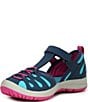 Color:Navy/Turquoise/Berry - Image 4 - Girls' Hydro Lily Sandals (Toddler)