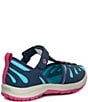Color:Navy/Turquoise/Berry - Image 2 - Girls' Hydro Lily Sandals (Youth)