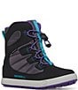 Color:Black/Purple - Image 1 - Girls' Snow Bank 4 Leather Boots (Youth)