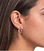 Merry & Bright Candy Cane Hoop Earrings - Image 2