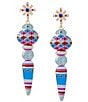 Merry & Bright Enamel Ornament Drop Earrings - Image 1