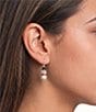 Merry & Bright Fireball Holiday Snowman Drop Earrings - Image 2