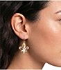 Merry & Bright Fleur De Lis Mr. Bingle Drop Earrings - Image 2