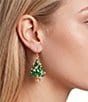 Merry & Bright Glitter Christmas Tree Drop Earrings - Image 2