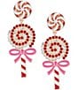 Merry & Bright Holiday Candy Earring Candy Drop Earrings - Image 1
