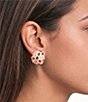 Merry & Bright Holiday Dome Stud Earrings - Image 2
