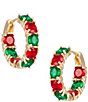 Merry & Bright Holiday Hoop Earrings - Image 1