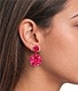 Merry & Bright Holiday Metallic Bow Drop Earrings - Image 2