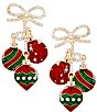 Merry & Bright Holiday Ornaments Drop Earrings - Image 1