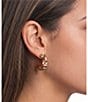 Merry & Bright Holiday Rows Hoop Earrings - Image 2