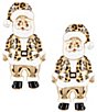 Merry & Bright Leopard Print Santa Drop Earrings - Image 1