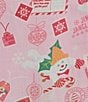 Merry & Bright Mail Mr. Bingle Scarf Wrap, Color:Pink - Image 3