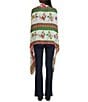 Merry & Bright Marching Mr. Bingle Scarf Wrap, Color:Multi - Image 2