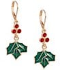 Merry & Bright Mistletoe Drop Earrings - Image 1