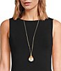 Merry & Bright Mr. Bingle Head Bell Pendant Long Strand Necklace - Image 2