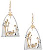 Merry & Bright Nativity Scene Drop Earrings - Image 1