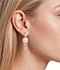 Merry & Bright Pink Nutcracker Drop Earrings - Image 2