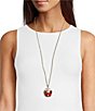 Merry & Bright Santa Jingle Pendant Long Strand Necklace - Image 2