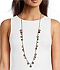 Merry & Bright Shaky Bow and Bell Long Pendant Necklace - Image 2