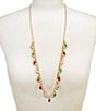 Merry & Bright Shaky Christmas Lights Long Pendant Necklace - Image 1