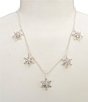 Merry & Bright Shaky Snowflakes Holiday Statement Necklace - Image 1