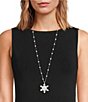 Merry & Bright Snowflake Long Pendant Necklace - Image 2