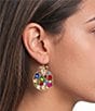 Merry & Bright Stone Embellished Ornament Drop Earrings - Image 2