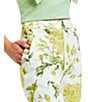 Color:Yellow - Image 4 - Antonella Floral Print High Waisted Wide-Leg Pants