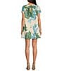 Mestiza New York Cecily Convertible Floral Print Round Neck Short Sleeve A-Line Dress, Color:Green - Image 2