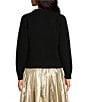 Mestiza New York Delilah Knit Crew Neck Palm Tree Embroidered Sweater, Color:Black - Image 2