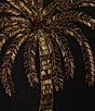 Mestiza New York Delilah Knit Crew Neck Palm Tree Embroidered Sweater, Color:Black - Image 4