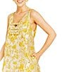 Mestiza New York Elmarie Metallic Jacquard V-Neck Sleeveless Bow Mini Shift Dress, Color:Champagne Gold - Image 4