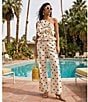 Mestiza New York Taylor Coordinating Polka Dot High Waisted Flare Leg Pants - Image 6