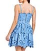 Mestiza New York Vanessa Lace Bow Square Neck Sleeveless Mini Dress, Color:Heritage Blue - Image 6