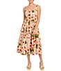 Mestiza New York Yvette Reversible Square Neck Sleeveless Midi Dress, Color:Sunkissed Ivory - Image 1