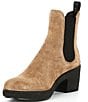 Color:Camel - Image 4 - Metropole Zurich Chelsea Suede Ankle Boots