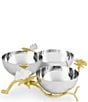 Michael Aram Butterfly Gold Gingko Triple bowl - Image 1