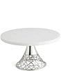 Color:White Top W/Gold Stand - Image 1 - Heart Cake Stand