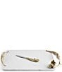 Michael Aram Tulip Collection Marble Cheese Board with Knife Set - Image 1