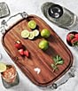 Michael Aram White Orchid Bread Board, Color:Wood W/Stainless Steel Handles - Image 2