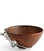 Michael Aram White Orchid Wood Solid Sculptural Bowl - Image 3