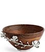 Michael Aram White Orchid Wood Solid Sculptural Bowl - Image 1